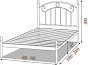 Купить Кровать металлическая Monro 201649
